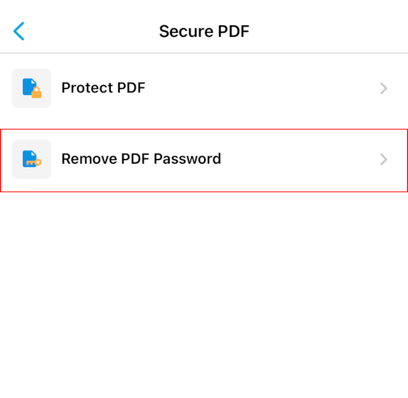 Remove PDF Passwordを選択する