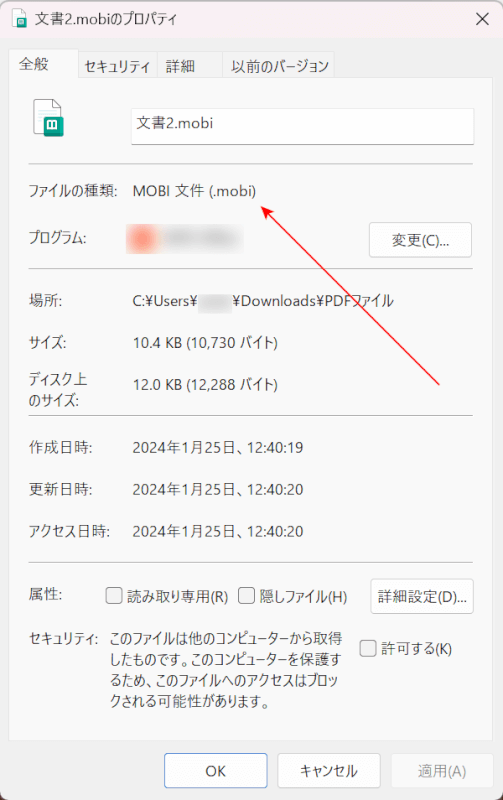 AnyPDFでMOBIに変換できた