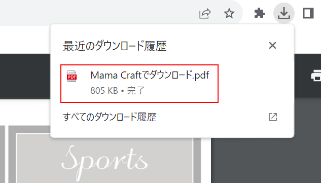 選び取りカードをダウンロードできた