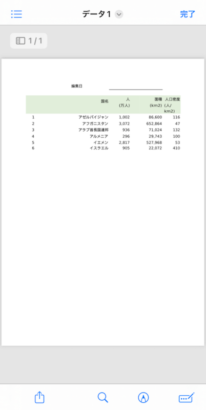 変換後のPDF